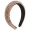 Rhinestone Headband Women Fashion Handmade Colorful Headband Crystal Diamond Bling Headbands Padded Headband Glitter Beaded Jeweled Hairband Sparkle Hair Accessories