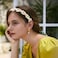 Totelux Daisy Headband Yellow Embroidery Flower Hair Bands Cute Flowers Hair Accessories for Women Girl Birthday Wedding Party Supplies