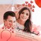 Glitter Heart Headband for Women Girls Valentine Heart Head Bopper Red Love-shaped Hair Band Party Tiara Headband Valentine Hair Accessories (red, 1 Count (Pack of 1))