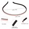 6 Pieces Plastic Skinny Headband Thin Leather Covered Headband Hair Loop Clasp Hairbands Solid Simple bands for Women and Girls, 6 Colors