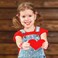 6 Pieces Valentine Hair Scrunchies Romantic Hair Bands Accessories Velvet Elastic Ponytail Holders Party Favors Valentine Ties for Girls Women