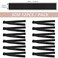 WILLBOND 12 Pcs Elastic Bands for Wigs Adjustable Lace Melting Edge Wrap 1.2 x 23.6 Inch Black Wig Headband Bands for Lace Front
