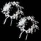 2 Pcs Wedding Flower Girl Headpiece Pearl Silver Princess Flower Girl Hair Accessory Wedding Tulle Flower Crystal Headband Cute Communion Headband for Baby Kids Birthday Photography Hair Accessories