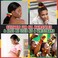 6 Pcs Hair Scrunchies African Black History Month Jamaica Hair Ties Satin Elastic Band Green Black Yellow Red Scrunchies Ties Ropes for Women Juneteenth Rasta Accessories