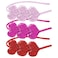 Pack of 3 Valentine's Day Heart Headband Sequin Love Hair Band Hoops,Glitter Heart Hair Accessoires for Girls Women Valentine's Day Wedding Birthday Christmas Party Costumes (Red Pink and Rose Red)
