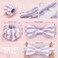 Janmini 36 Pcs Face Wash Spa Headband Set Women Winter Gift Facial Makeup and 12 Pcs Flannel Hairbands 24 Pcs Wristbands for Girls(Dot Stripe Leopard)
