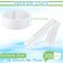 300 Pcs Disposable Spa Facial Headbands Stretch Non Woven Spa Headbands Elastic Skincare Head Wraps Soft Skin Care Hair Band with Convenient Closure for Women Makeup Salon Supplies(White)