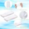 300 Pcs Disposable Spa Facial Headbands Stretch Non Woven Spa Headbands Elastic Skincare Head Wraps Soft Skin Care Hair Band with Convenient Closure for Women Makeup Salon Supplies(White)