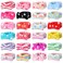 Riceshoot 24 Pcs Spa Headband Bow Hair Band for Washing Face Women Skincare Headbands Elastic Makeup Headband Coral Fleece Face Wash Hair Band Facial Head Wraps Hairlace Head Wrap for Cosmetic Shower