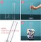 Jetec Acrylic Scrunchie Holder Stand - 10 Inch Clear Display Organizer for Headbands, Hair Ties, Bracelets, and Bangles for Teen Girls Women