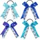Janinka 8 Pcs Soccer Hair Bow Sequin Soccer Hair Ties Girls Soccer Hair Accessories Sport Ponytail Holders Hair Bands for Women Players, Coaches, and Teams