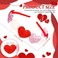 MTLEE 3 Pcs Valentines Day Heart Headbands Glitter Bling Headwear Sequin Hair Accessories Cute Headband Colorful Red Heart Hairband for Women Holiday Supplies