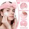 Riceshoot 36 Pcs Spa Headband Bulk Facial Makeup Bow Skincare Flannel Fleece Elastic Soft Face Wash Headband for Hair Wrap Yoga Sports Shower Women(Pink)