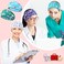 Tigeen 30 Pcs Nurse Headbands for Women Non Slip Nursing Headbands with Buttons for Mask Accessories for Work Elastic Ear Protection Headband Hair Bands for Nurse Cna Gift Medical Accessories