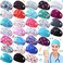 Tigeen 30 Pcs Nurse Headbands for Women Non Slip Nursing Headbands with Buttons for Mask Accessories for Work Elastic Ear Protection Headband Hair Bands for Nurse Cna Gift Medical Accessories