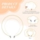 10 Pcs Photoshoot Hair Band Angel Bridal Metal Headband Double Wire Headband Halloween Costume Headpiece Wedding Goddess Crown DIY Hair Accessories for Women and Girls Halloween Parties (Gold)