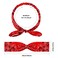 Hicarer 2 Pieces Bandana Headband for Women, Knot Retro Print Bandana Paisley Print Headband Adjustable Headwrap(Red, Blue)