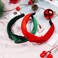 2Pcs Velvet Knotted Hairband for Women Christmas Headbands for Women Green Red Velvet Headbands for Women Girls Fashion Headbands for Christmas Valentine&rsquo;s Day