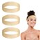3 Pieces Wig Grip Band, Adjustable Wig Fix Headband Silicone Non Slip Wig Bands Elastic Wig Gripper Women Men Wig Bands Sweat-proof Hold Wig Cap Hairband for Keeping Wigs(beige)