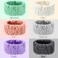 WILLBOND 6 Pieces Extra Wide Band 5 Inch Spa Facial Microfiber Headband Elastic Makeup Headbands Hair Accessories for Thick and Curly Hair, 6 Colors