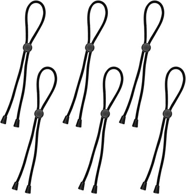 6PCS Afro Puff Hair Tie, Adjustable Big Hair Tie Puff Cuff for Natural Hair, Hair Holder Puff Cuff for Curly Hair, Adjustable Length Hairband Women Thick, Curly, Braided, Natural Hair