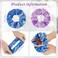 16 Pieces Bandana Hair Scrunchies Elastic Soft Silk Cotton Colorful Scrunchies Accessories for Women and Girls Hair Styling