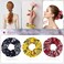 16 Pieces Bandana Hair Scrunchies Elastic Soft Silk Cotton Colorful Scrunchies Accessories for Women and Girls Hair Styling