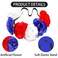 4th of July Flower Headband Red White Blue Headband Patriotic Floral Crown American Rose Stretch Headband Independence Day Party Favors for Women Girls Dress Up Accessories