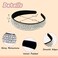 2 Pieces Gorgeous Rhinestone Headbands Fashion Hair Accessories Glitter Sparkly Crystal Diamond Headbands for Girls Women(Silver, Rainbow)