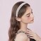 2 Pieces Gorgeous Rhinestone Headbands Fashion Hair Accessories Glitter Sparkly Crystal Diamond Headbands for Girls Women(Silver, Rainbow)