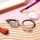 Diamond Ponytail Holder 2 Pcs Elastic Rhinestone Hair Accessories Gold Silver Ponytail Cuff Stretchy Glitter Hair Ties Fancy Decorative Hair Ties Elegant Hair Bands Scrunchies for Women