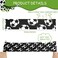 WILLBOND Elastic Adjustable Headbands - 9 Pieces Multicolor Hair Accessories for Soccer Team Gifts, Teens, Women, Adults
