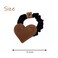 AIUPUOC Valentine Khaki Velvet Heart Hair Ties for Women Heart Hair Scrunchies Korean Hair Rope Headwear Elastic Rubber Hair Bands Hair Accessories for Girls High Ponytail Holders Rubber Band 2Pcs