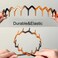 8 PCS Fashion Effortless Plastic Headbands with Teeth Comb Black Skinny Headbands No Slip Hair Accessories Bands for Women Men Teen Girls, Amber&amp;Bright Black