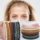 LAPOHI 10 PCS Non Slip Fashion Effortless Plastic Headbands with Teeth Comb Skinny Hair Bands for Women Men Teen Girls, Long Teeth Morandi