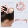 ZIMASILK 100% Mulberry Silk Hair Scrunchies Best for Women and Girls&rsquo;Hair 19 Momme Silk Elastic Hair Bands for Ponytail Holder Gentle and No hurt (3 Pack, Taupe, Pink, White)