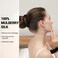 ZIMASILK 100% Mulberry Silk Hair Scrunchies, Best For Women And Girls&rsquo; Hair 19 Momme Elastic Hair Bands for Ponytail Holder Gentle And No hurt (3 Pack, Black)