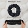 ZIMASILK 100% Mulberry Silk Hair Scrunchies, Best For Women And Girls&rsquo; Hair 19 Momme Elastic Hair Bands for Ponytail Holder Gentle And No hurt (3 Pack, Black)