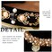 Baroque Wide Headbands Black Rhinestones Hairband with Beaded Hair Ties Crystal Pearl Hair Hoop for Women (Type A)