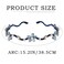 Blue Thin Flower Headbands Pearl Crystal Hair Bands Wave Beaded Hair hoop Bridal Wedding Party Hair Accessories for Women(Blue)