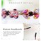 Baroque Rhinestones Headbands Purple Thin Hairband Bling Crystal Beaded Head Band for Women(Purple)