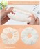 5 PCS Furry Scrunchies -Elastic Hair Scrunchies Fur Hair Ties Ponytail Holder Hair Bands Fuzzy Hair Accessories for Women and Girls(White)
