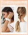 5 PCS Furry Scrunchies -Elastic Hair Scrunchies Fur Hair Ties Ponytail Holder Hair Bands Fuzzy Hair Accessories for Women and Girls(White)