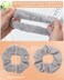 5 PCS Furry Scrunchies -Elastic Hair Scrunchies Fur Hair Ties Ponytail Holder Hair Bands Fuzzy Hair Accessories for Women and Girls(Grey)