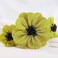 Yellow Flowers Headbands Turban Wide Hairband Boho Floral Head Bands Non Slip Hairhoop for Women (Yellow)