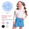4 Pieces Fuzzy Scrunchies,Furry Fluffy Faux Fur Scrunchies,Pom Pom Hair Tie for Women Girls,Ponytail Holders Cute Elastic Pompom Hair Accessories Rabbit Furry Wristband Ropes Hair Band Set(4 Colors)