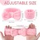 Fmeida Wrist Bands for Washing Face Skincare Headband Spa Headbands, White, 3 Pack