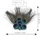 1920s Flapper Headband Peacock Feather Hair Clip Rhinestone Cocktail Hair Accessories for Women and Girls (Style 2)