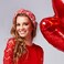 3Pcs Valentine's Day Headbands for Women, Heart Love Holiday Knotted Hair Hoops, Festive Gift Hair Accessory (Colorful Heart)