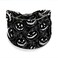 4Pcs Halloween Headbands for Women - Black White Pumpkin Bat Wide Holiday Hair Bands, Festive Gift Hair Accessories (Black)